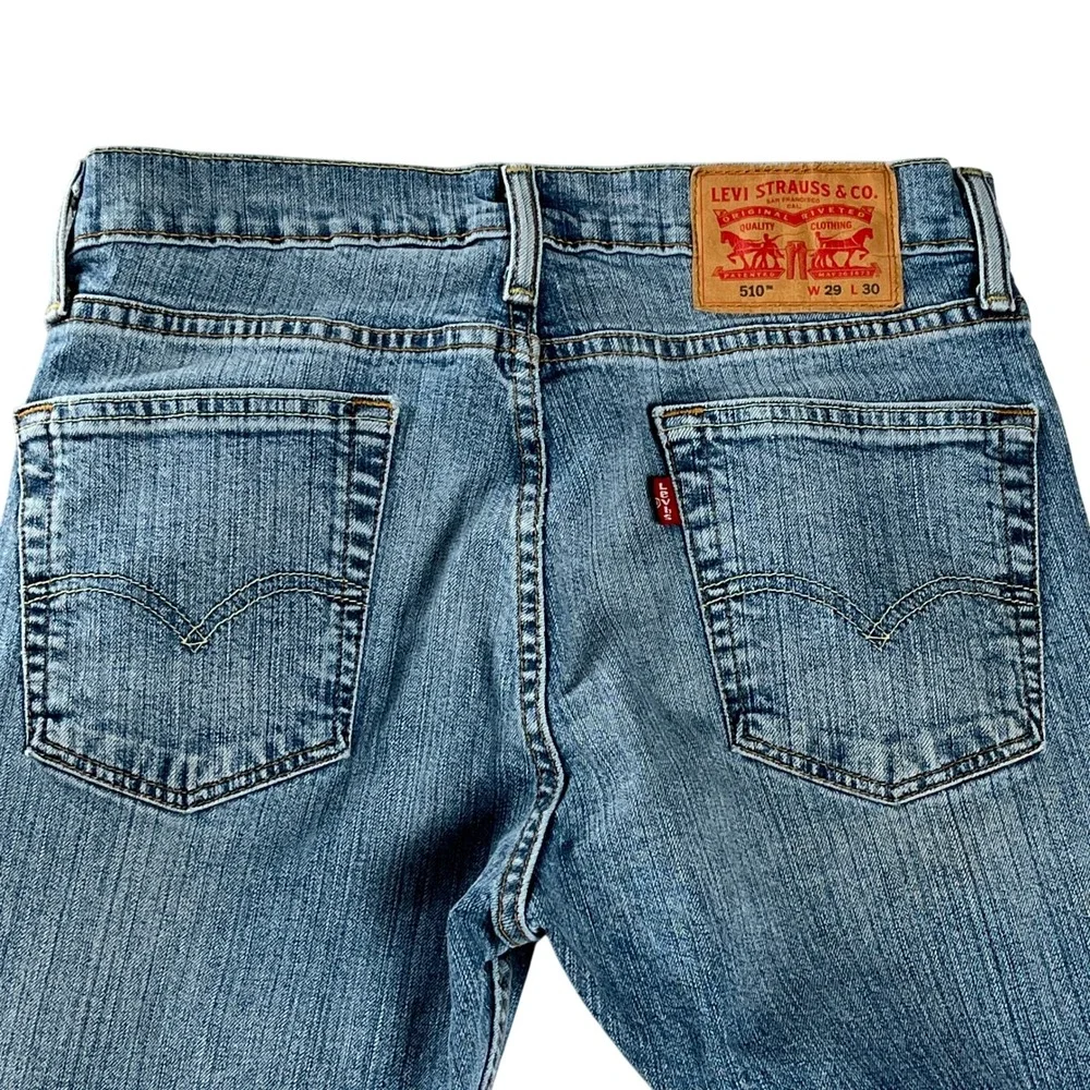 Levi's 510 Skinny Light‎ Wash Jeans Streetwear W29 L30